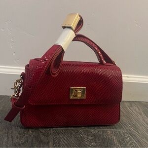 NWT Red Patent Leather (100% leather) J Crew handbag